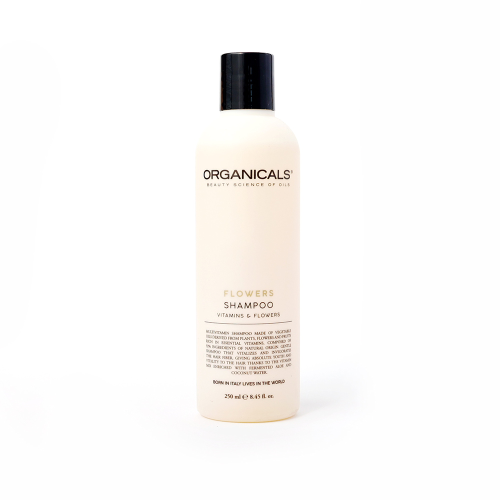 ORGANICALS  Švelnus multivitaminų šampūnas – Flowers Shampoo